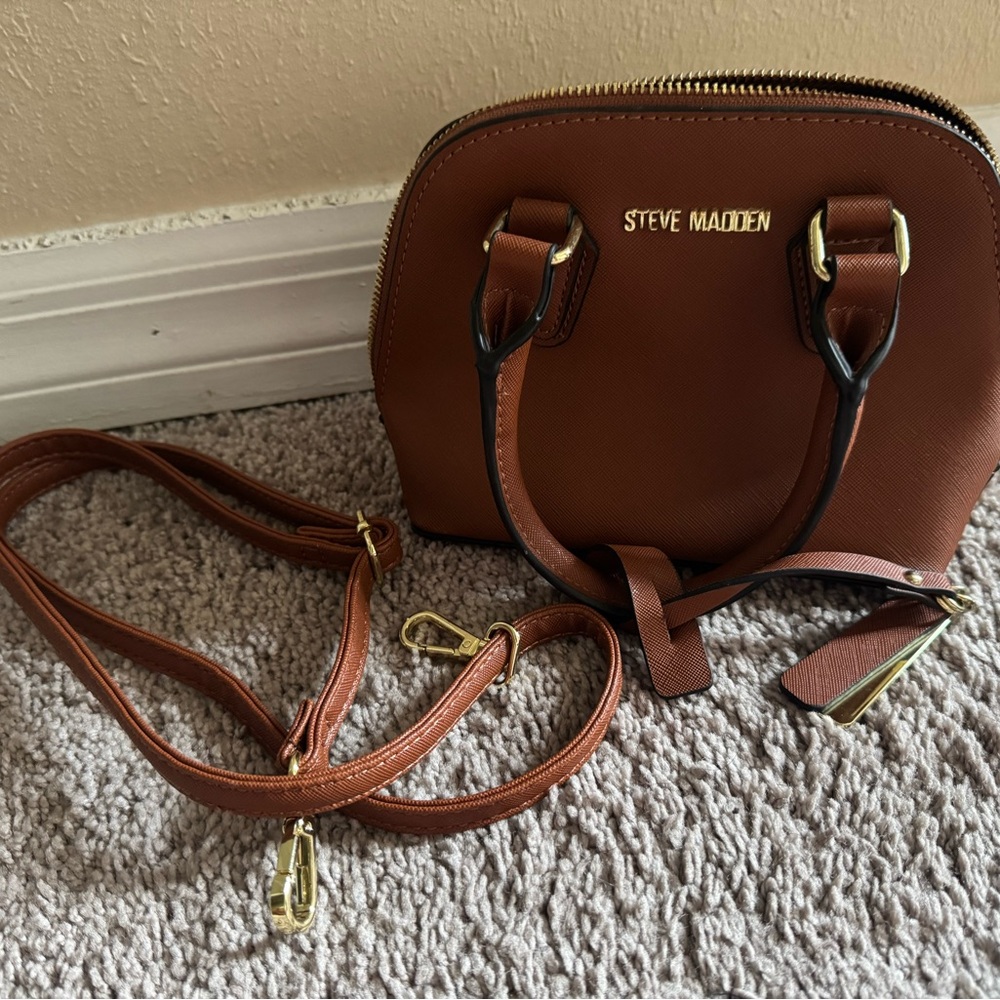 Steve Madden mini tote bag - tan - additional straps included